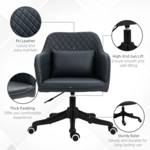Vinsetto Office Chair w/ Lumbar Massage