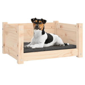 vidaXL Dog Bed Wax Solid Pine Wood