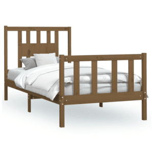 vidaXL Bed Frame Solid Pine Wood