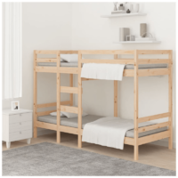 vidaXL Bunk Bed Solid Pine Wood