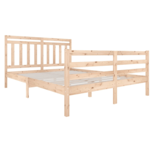 vidaXL Bed Frame Solid Pine Wood