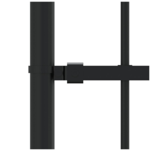 vidaXL Garden Fence w/ Spear Top Black