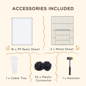 Pawhut Guinea Pig Playpen 18 Panels