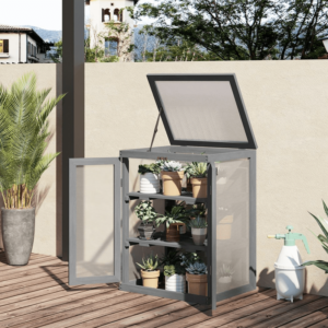 Outsunny 3-tier Wooden Greenhouse