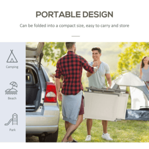 Outsunny Sun Lounger Recliner White