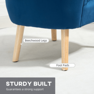 Homcom Velvet-Feel Accent Chair