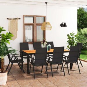 vidaXL 9pc Garden Dining Set