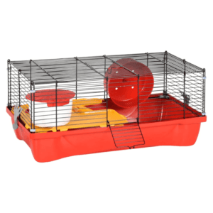 vidaXL Hamster Cage Red Polypropylene