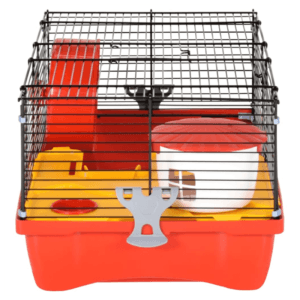vidaXL Hamster Cage Red Polypropylene
