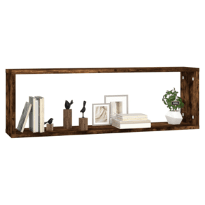 vidaXL Wall Cube Shelves 2pc Wood