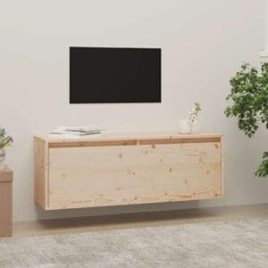 vidaXL Wall Cabinet Solid Pine Wood