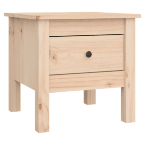 vidaXL Side Table Solid Pine Wood