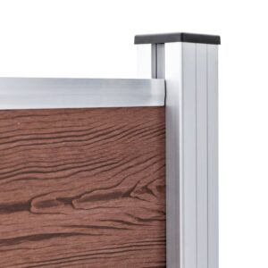 vidaXL Garden Fence WPC 180x105cm