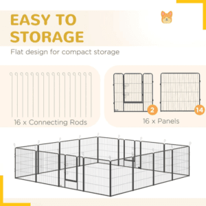 PawHut Heavy Duty Playpen