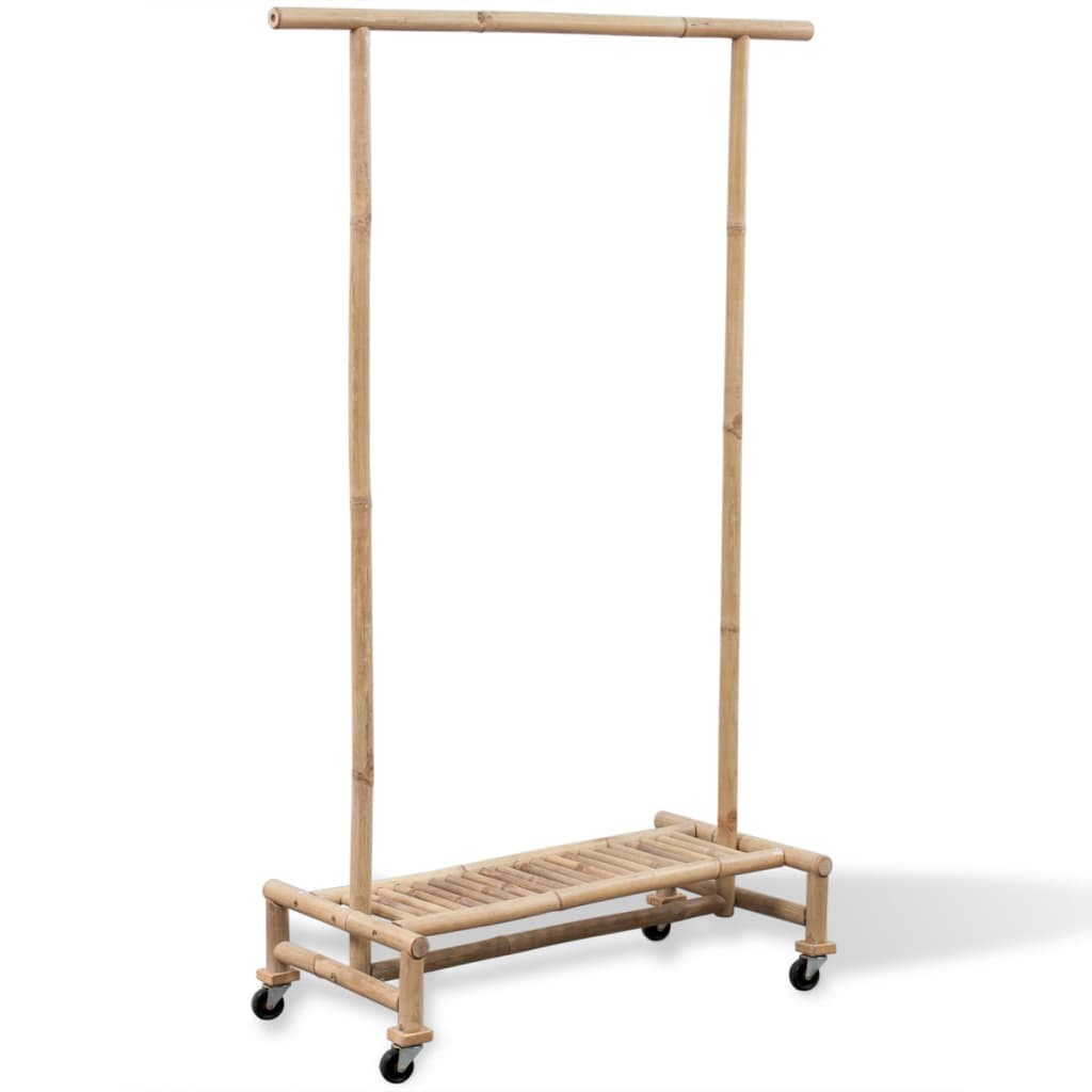 vidaXL Bamboo Clothes Rack vidaXL Bamboo Clothes Rack