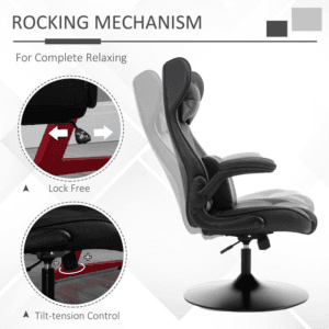 Vinsetto Gaming Chair w/ Swivel Pedestal