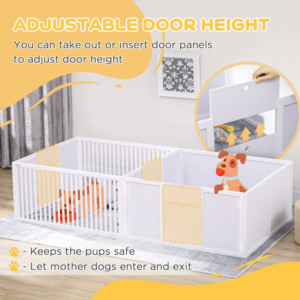 PawHut 7 Panel Puppy Pen for Indoors