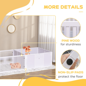 PawHut 7 Panel Puppy Pen for Indoors