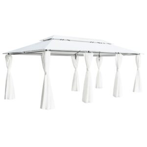 vidaXL Gazebo with Curtains