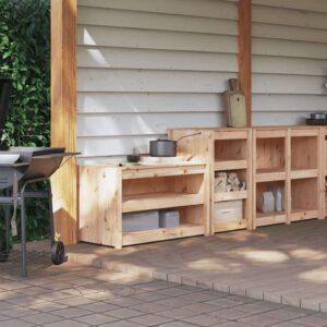 vidaXL 2pc Outdoor Kitchen Cabinets