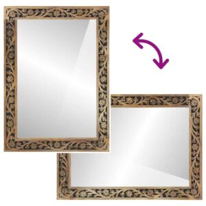 vidaXL Mirror Solid Mango Wood