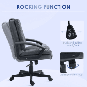 Homcom Office Chair Faux Leather