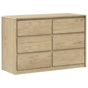 vidaXL Drawer Cabinet Solid Pine Wood