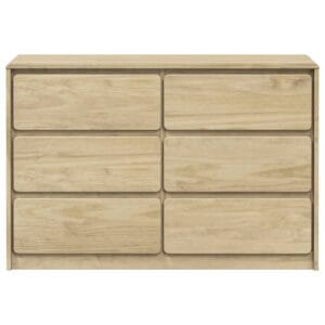 vidaXL Drawer Cabinet Solid Pine Wood