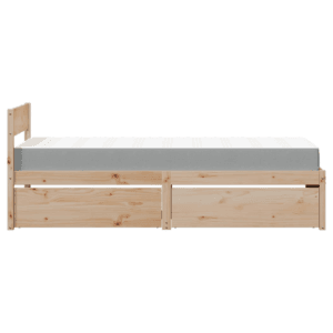vidaXL Bed w/ Drawers and Mattress