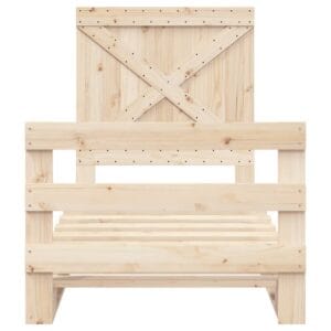 vidaXL Bed Frame w/ Headboard 90x200cm