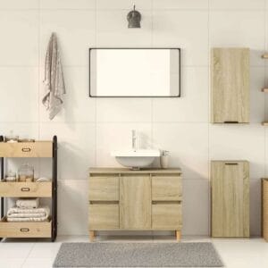 vidaXL Wall-mounted Bathroom Cabinet
