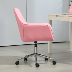 Vinsetto Office Chair Leather-Feel Pink