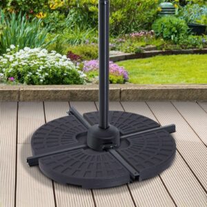 Outsunny 4pc Portable Parasol Base Stand