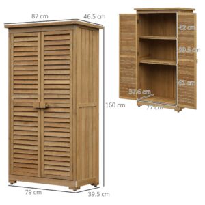 Outsunny Wooden Storage Shed