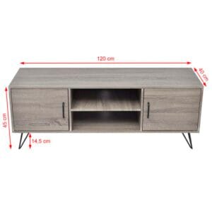 vidaXL TV Cabinet 120x40x45cm Grey