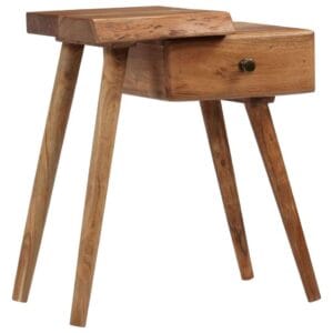 vidaXL Bedside Table Solid Acacia Wood