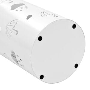 vidaXL Umbrella Stand Steel White