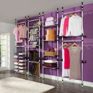 vidaXL Telescopic Wardrobe System