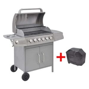 vidaXL Gas Barbecue Grill 6+1 Cooking