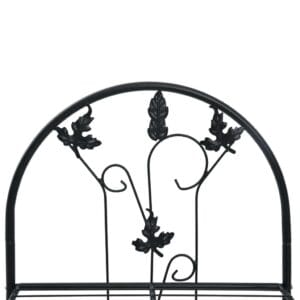 vidaXL 3-Layer Plant Rack Black Iron