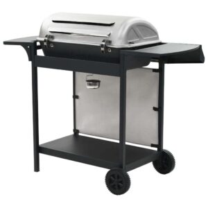 vidaXL Gas BBQ Grill Stainless Steel