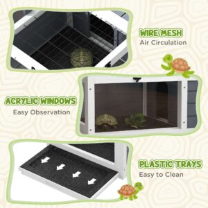 PawHut Tortoise House Wooden PawHut Tortoise House Wooden