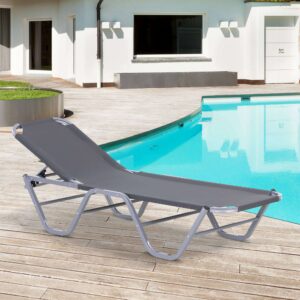 Outsunny Sun Lounger Recliner Adjustable