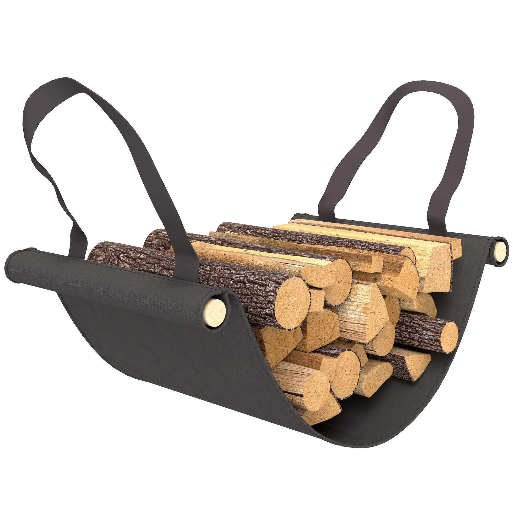 Outsunny 4ft Firewood Rack Holder Outsunny 4ft Firewood Rack Holder