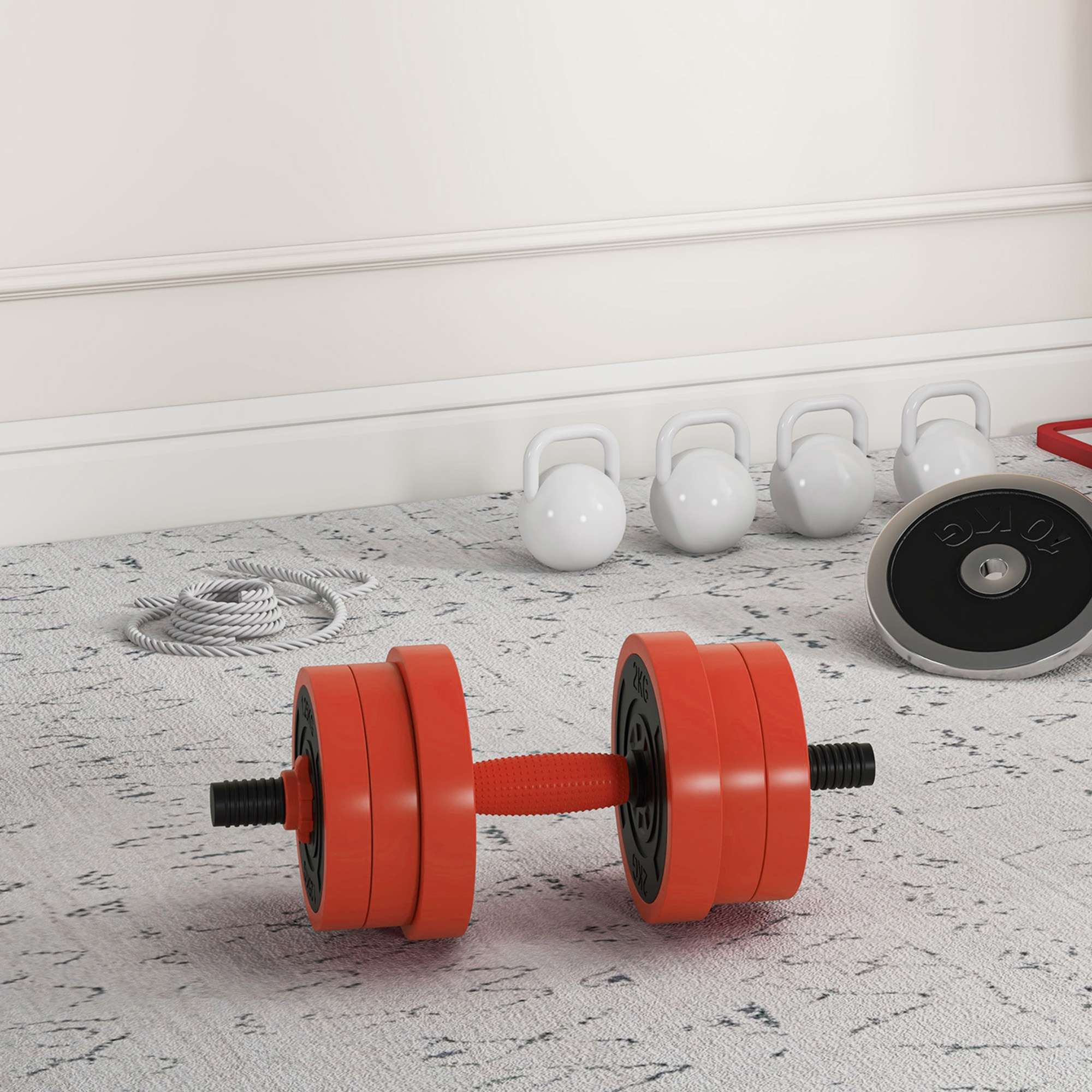 Sportnow Weight Set 20kg Red Sportnow Weight Set 20kg Red