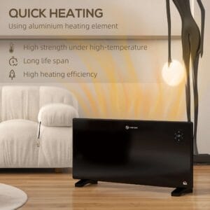 Homcom 2000W Electric Convector Heater