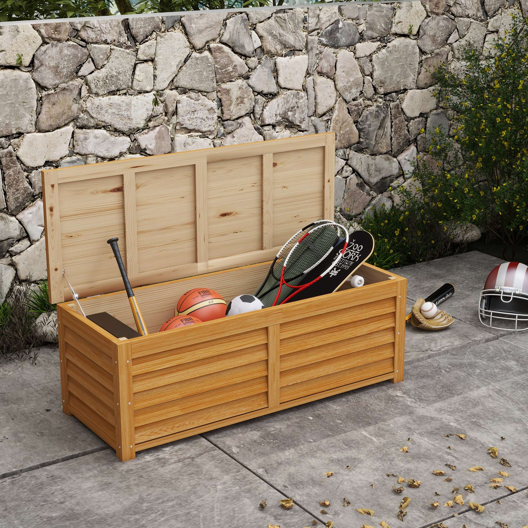 Outsunny Outdoor Storage Box 292L Outsunny Outdoor Storage Box 292L