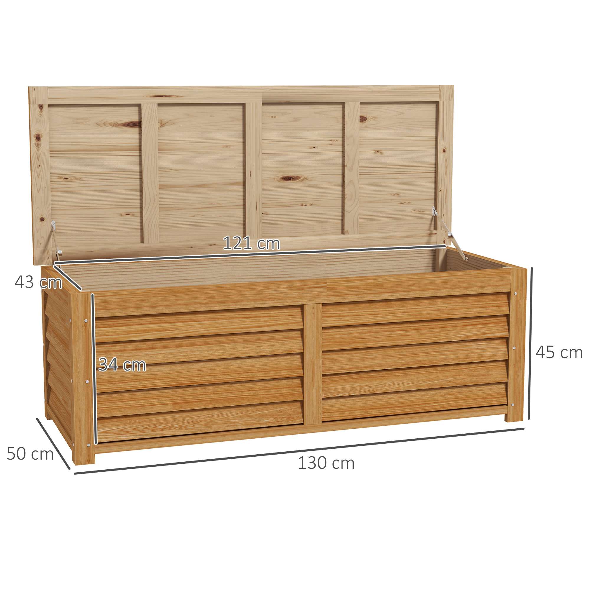 Outsunny Outdoor Storage Box 292L Outsunny Outdoor Storage Box 292L