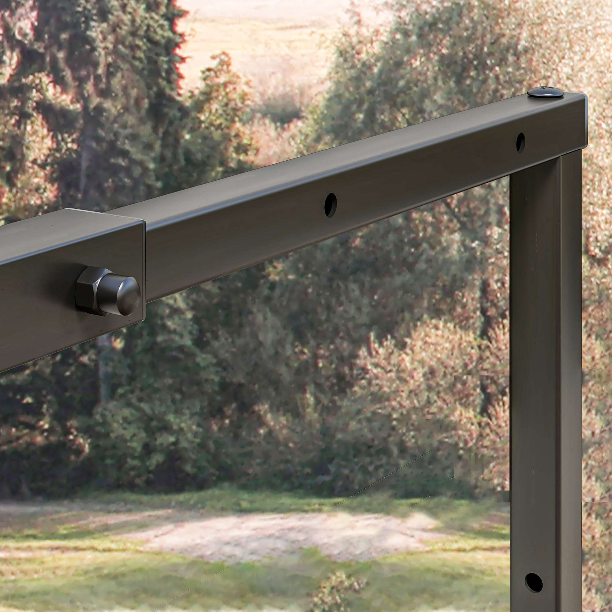 Outsunny Firewood Log Holder Metal Outsunny Firewood Log Holder Metal