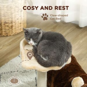 PawHut Cat Tree w/ Scratching Post